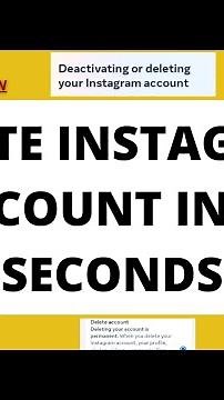 How to delete Instagram account