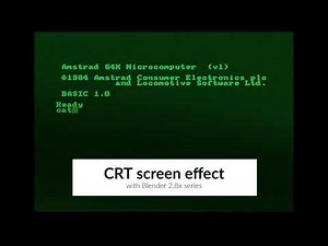 [TUTO] CRT screen sweep effect in Blender 2.8x (beginners friendly)