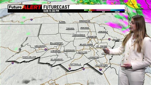Your Future Alert Weather Forecast will be on a Weather Alert Day due to another event that could bring freezing rain and rain Sunday afternoon into early Monday morning, from about 2:00 p.m. Sunday to 4:00 a.m. Monday. https://www.2822news.com/weather/how-much-snow-will-pennsylvania-get-friday-saturday/?utm_medium=social&utm_source=facebook_28/22_News_(WBRE/WYOU) | 28/22 News (WBRE/WYOU)