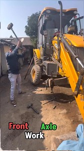2.5M views · 7.5K reactions | Front axle work 2025 #narayanjadhav #maintenance #jcb #TataHitachi #backhoeloader #sany #catterpillar #BULLBackhoe | Narayan Jadhav | Facebook