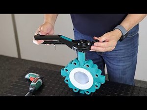 How to install a handlever on a butterfly valve