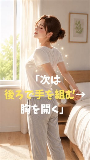 朝、背中ガチガチな人へ！30秒でスッキリ肩甲骨ストレッチ✨ #shorts