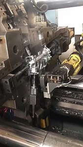 Die casting machine with robot feeding system #machine #cleanerfillingmachine #automobile #factory