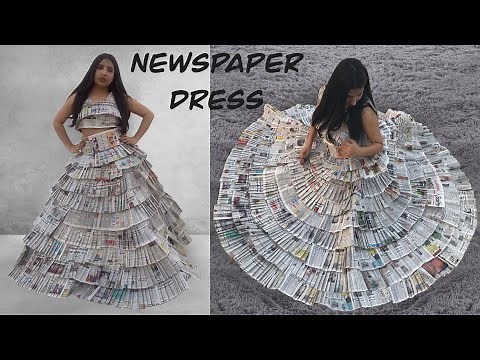 DIY | I Made a Newspaper Dress !! | Palak Bansal