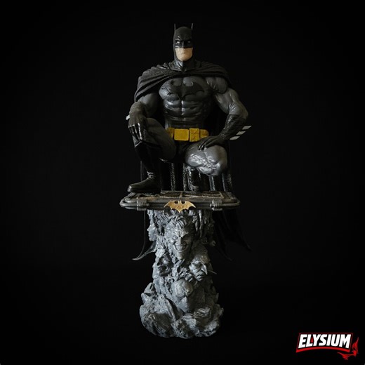 The Dark Knight Statue | Hand Painted Gotham Hero | Large Resin Figure | Gamer Room Decor Gift - Etsy