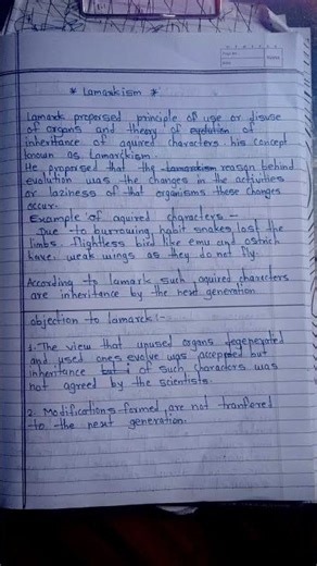 heredity and evolution notes 📝 of 10th #exampreparation #10th #shorts