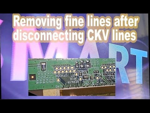 Panel disconnecting CKV signals.