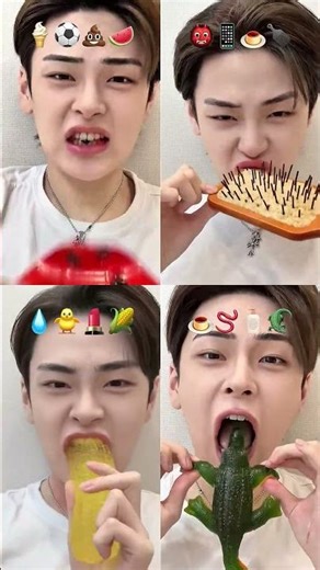 Seungbini ASMR 🌈 Emoji Food Challenge | Most Satisfying Korean Compilation #20