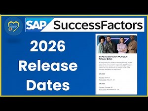 2026 SAP SuccessFactors Release Calendar: 1H & 2H Preview & Production Dates