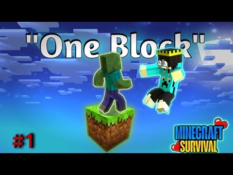 😱 Minecraft One Block Survival | I Built a Whole World from ONE Block! 🌍 | Episode 1