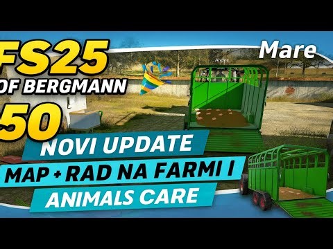 FS25 Hof Bergmann Ep.50 🎉 Novi update + Rad oko farme i životinja!