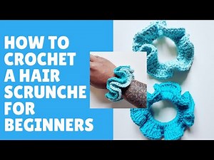 HOW TO CROCHET FAST AND EASY HAIR SCRUNCHIES BY RADCROCHET