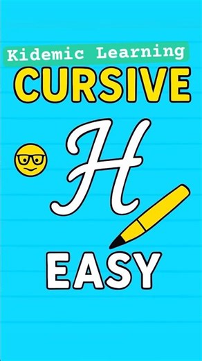 How To Write Cursive H ✍🏻| Easy Cursive Writing For Beginners #shorts #ytshorts #youtubeshortsviral