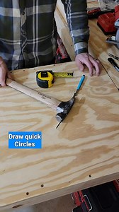 16M views · 55K reactions | Great way to draw different size circles #tapemeasure #circles | Go Build Stuff | Facebook