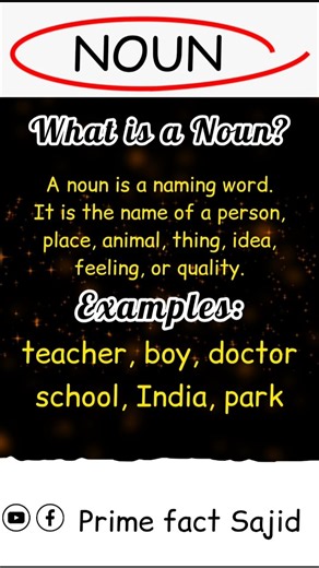 Noun in English Grammar | Definition, Types & Examples | Learn English EasilyNoun #EnglishGrammar