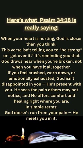 What Psalm 34:18 really means.