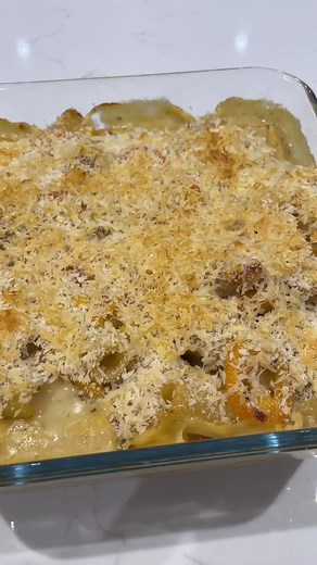 Leftover Roast Chicken Pasta Bake Recipe