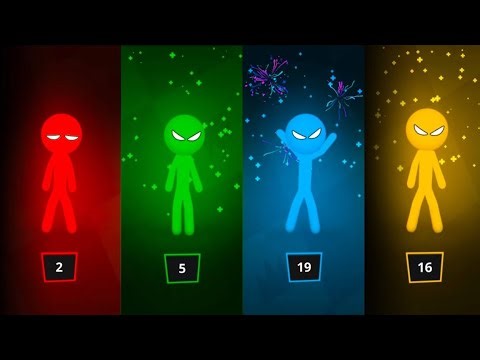 Stickman Party Gameplay Local Multiplayer | 4 Players | Random Mini Games