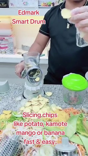 Live Demo of Edmark Smart Drum Vegetable Cutter & Slicer