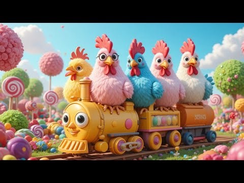 Chu Chu Giggles on the Choo-Choo Chicken Train! 🚆🐔😄