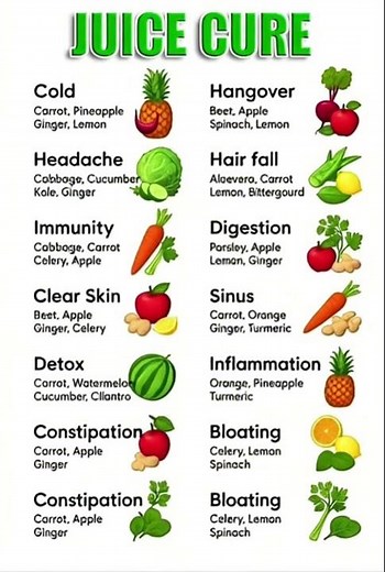 💥 12 HEALING JUICE CURES For Everyday Problems 🍹✨