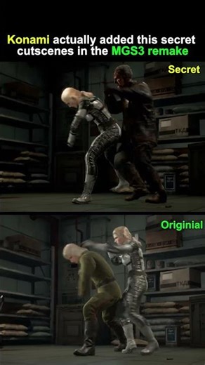 Konami added this secret cutscenes for MGS3 remake #mgs3remake