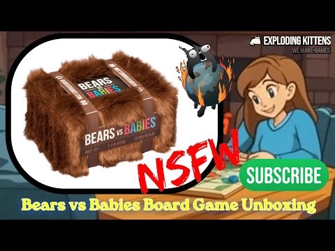 Unboxing Bears vs Babies Board Game - Exploding Kittens Kickstarter Edition Chaos! 🎲