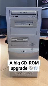 My Windows 98 PC was in need of a better CD-ROM. Found one of my fav old drives to swap in. #retropc