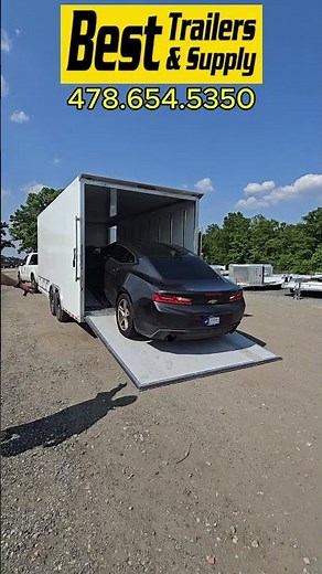 This isn’t your average enclosed trailer 🔥cell tech cellmax deckover enclosed