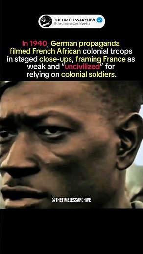 1940 Germany’s Propaganda and African Colonial Troops #history