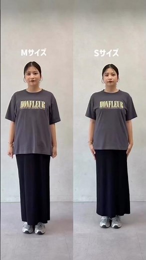 ロゴTはサイズでどう変わる？Sサイズ・Mサイズ着比べてみた✨