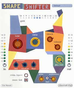 他に類を見ないダイナミクス・リモデラーを実現するキャラクターコンプレッサー、Aberrant DSP「ShapeShifter」が40%OFF！ | Computer Music Japan