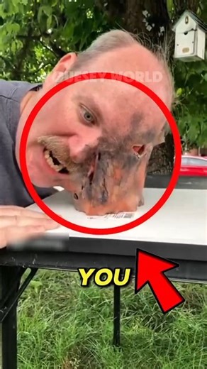 stick face on table 😱😱