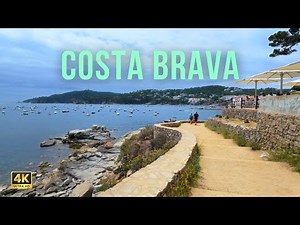 Costa Brava Beach Walk 🌊 Spain’s Coastal Beauty | 4K Walking Tour