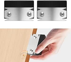 Edge Banding Trimmer 2 Pack - Stainless Steel Blades for Curved & Straight Edges, Professional Woodworking Tool for PVC ABS Wood Veneer, Precision Trimming with Non-Slip Handle