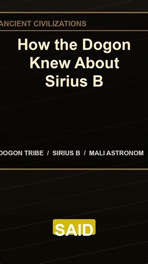 How the Dogon Knew About Sirius B #Shorts