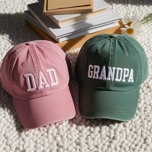 Personalized Dad Hat, Custom Embroidered Grandpa Baseball Cap - Etsy