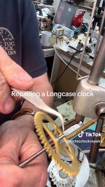 Repairing a longcase clock #horology #clocks #watch #clockrepairt #fy #fyp #yourbestshot #yourpage #haveagoodday