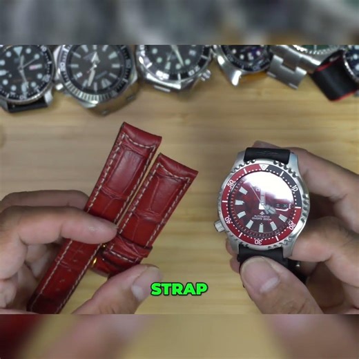 Upgrade Your Watch: Premium Italian Leather Strap! #shorts