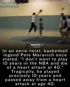 Pete Maravich, known as "Pistol Pete," tragically died on January 5, 1988, at the age of 40, shortly after playing a pickup basketball game in a church gym in Pasadena, California. After a remarkable 10-year NBA career with the Atlanta Hawks, New Orleans/Utah Jazz, and Boston Celtics, where he averaged 24.2 points per game and earned five All-Star selections, Maravich collapsed during the game due to a heart attack. An autopsy later revealed he had a rare congenital heart defect, missing his lef