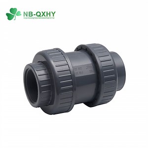 [Hot Item] DIN ANSI BS JIS for Water Supply Systems Plastic CPVC Double Union Socket or Threaded Wafer Check Valve