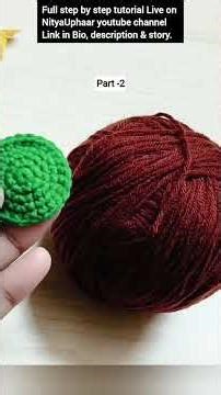 Crohet sunflower 🌻 keychain tutorial PART-2 #trending #yt #crochet #shorts #sunflower #keychain