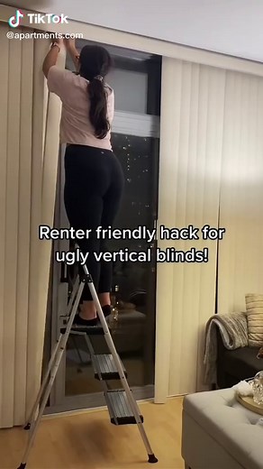 Renter-Friendly Vertical Blind Upgrade Hack