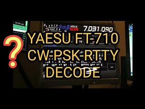 YAESU FT-710 PSK , RTTY, Decode ??