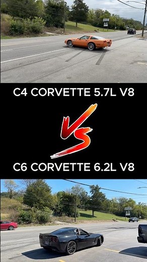 Straight Piped C4 vs C6 Chevy Corvette!