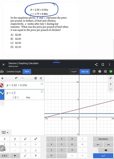 Solving System of Linear Equations using Desmos 🔥