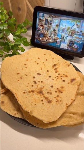 Whole Wheat Flatbread #baking #bread #homemadebread #pitabread