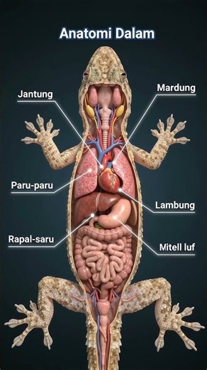 House Gecko Anatomy 🦎 | Body Parts & Functions | anatomy #animalanatomy #anatomy #animalfacts #ed...