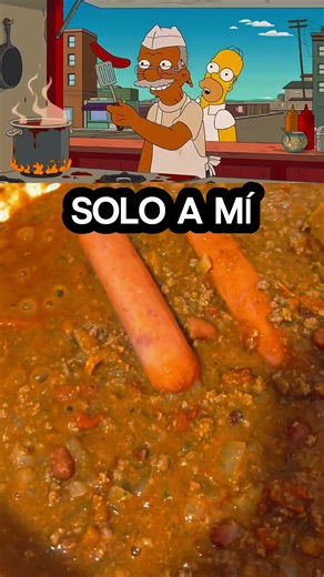 Simpsons-style hot dog 🌭 #viralshorts #hotdog #dog #viralshort #beans #cartoons #disney