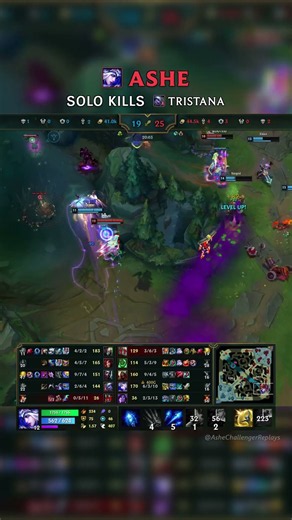 Ashe SOLO KILLS Tristana | NA Master Patch 26.20 #shorts